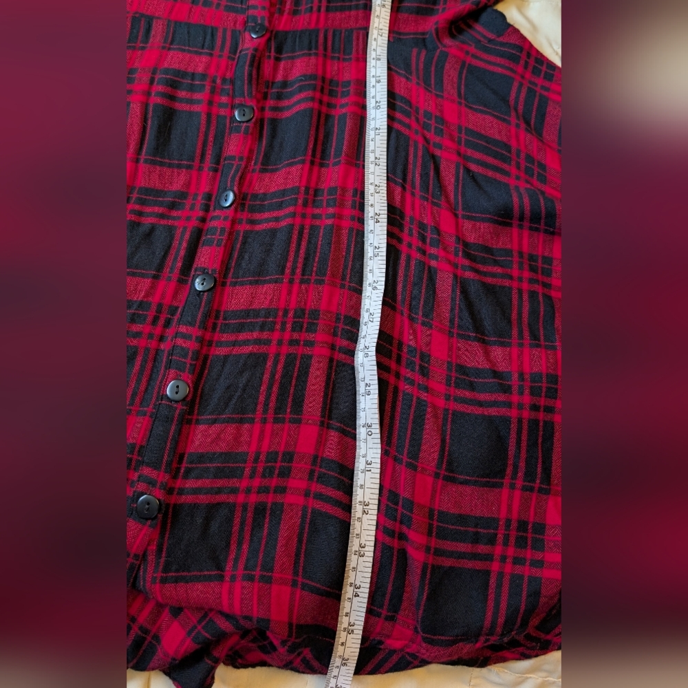 Plaid Button-Up Midi Dress - Picture 8 of 8
